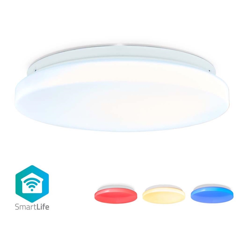 Dimbare LED RGBW Plafondlamp SmartLife LED/18W/230V 3000-6500K Wi-Fi