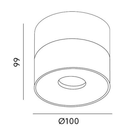 Dimbare LED Spot LAHTI LED/10,5W/230V 3000K CRI 90 zwart