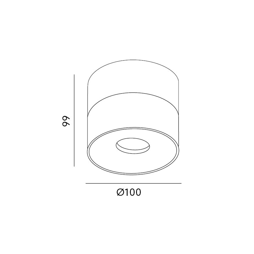 Dimbare LED Spot LAHTI LED/10,5W/230V 3000K CRI 90 zwart