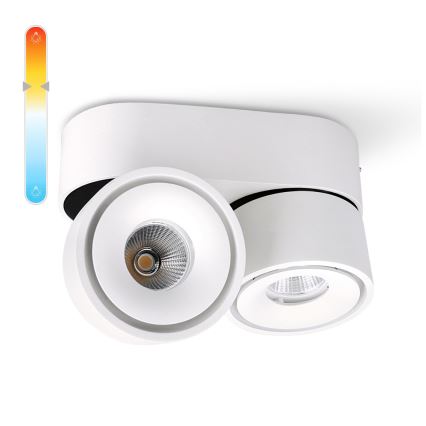Dimbare LED Spot LAHTI MINI 2xLED/9W/230V 3000K CRI 90 wit