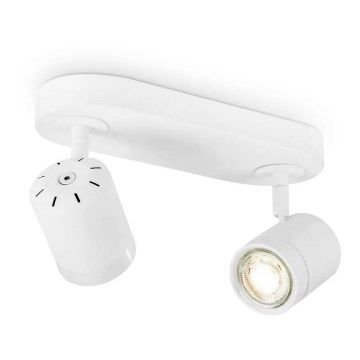 Dimbare LED Spot MANU 2xGU10/5,8W/230V wit