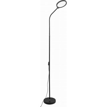 Dimbare LED Staande lamp 2in1 LED/10W/230V 3000-4500-6500K zwart