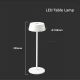 Dimbare LED Tafel Aanraak Lamp voor Buiten LED/2W/5V 4400 mAh IP54 wit