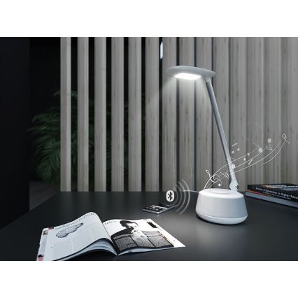 Dimbare LED Tafel Lamp met Luidspreker MOANA MUSIC LED/6W/230V