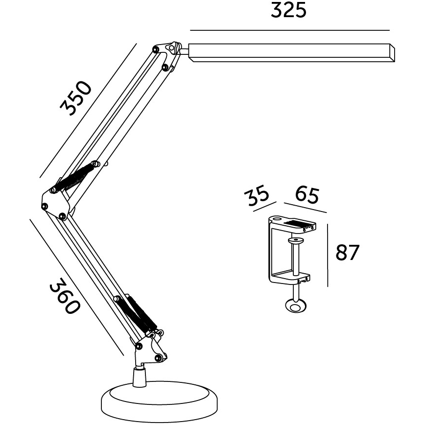 Dimbare LED tafellamp 2in1 USB TENUIX LED/14W/5V 3000-6000K