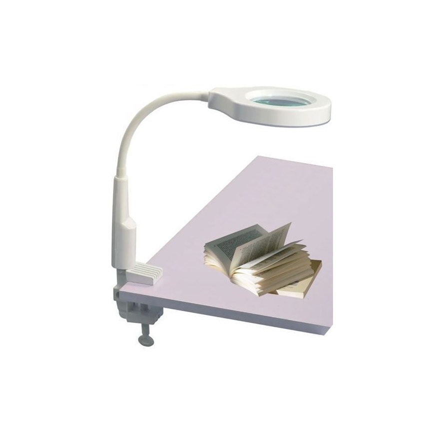 Dimbare LED tafellamp met bifocale loep LED/6W/230V 6000-7000K wit