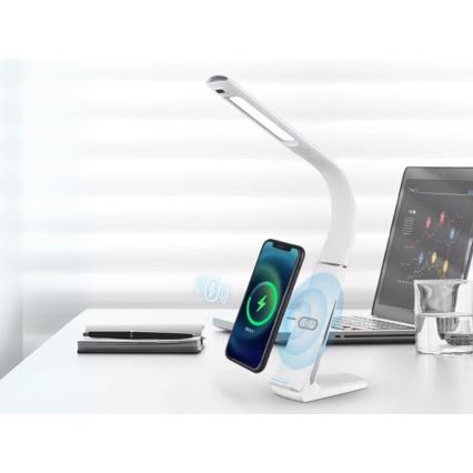 LED dimbare tafellamp met draadloos opladen en bewegingssensor LORD EVO LED/8W/230V 3000K/4500K/6000K wit