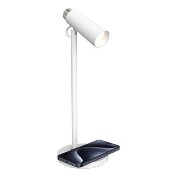 Dimbare LED tafellamp met draadloze Qi opladen TIT LED/12W/230V wit