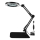 Dimbare LED tafellamp met een vergrootglas ​ LED/11W/5V 3000-6000K zwart