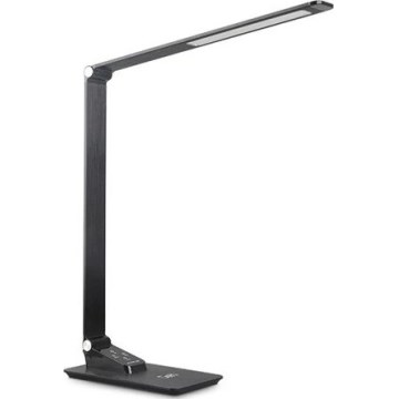 Dimbare LED tafellamp met USB LED/7W/230V 3000K/4000K/5500K zwart