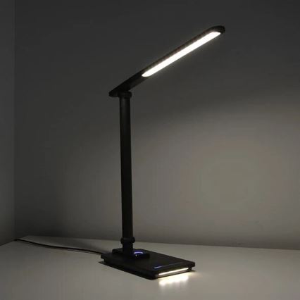 Dimbare LED tafellamp met USB LED/9W/230V 3000K/4000K/5500K zwart