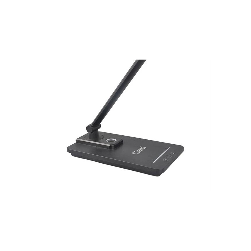 Dimbare LED tafellamp met USB LED/9W/230V 3000K/4000K/5500K zwart