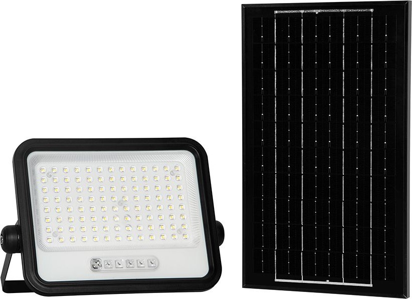 Dimbare LED-zonne-schijnwerper LED/200W/3,2V 2000-8000K IP65 10000 mAh zwart + afstandsbediening