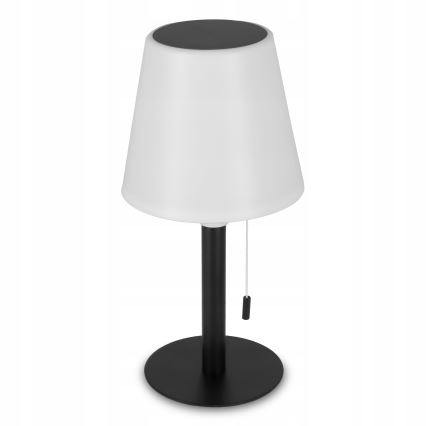 Dimbare LED-zonnelamp LED/2W/5V USB 1200 mAh IP44 wit/zwart