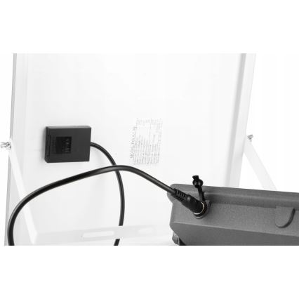 Dimbare LED-zonneschijnwerper LED/50W/3,2V 5000K 6000 mAh IP65 zwart + afstandsbediening