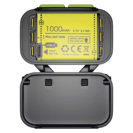 Dimbare oplaadbare hoofdlamp LED/3xAAA/1000 mAh 3,7V