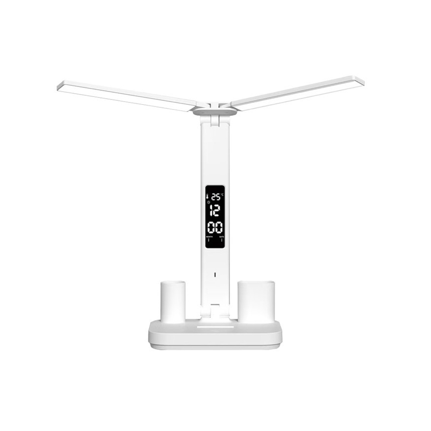 LED-dimbare oplaadbare bureaulamp NOBLITE P LED/5W/5V 3000/4000/6000K 2200 mAh wit