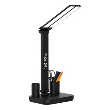 Dimbare oplaadbare LED-tafellamp NOBLITE P LED/5W/5V 3000/4000/6000K 2200 mAh zwart