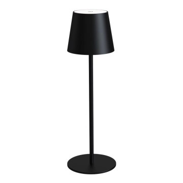 Dimbare oplaadbare LED-tafellamp voor buiten LED/4W/4000 mAh 3000/4000/5500K IP44 zwart