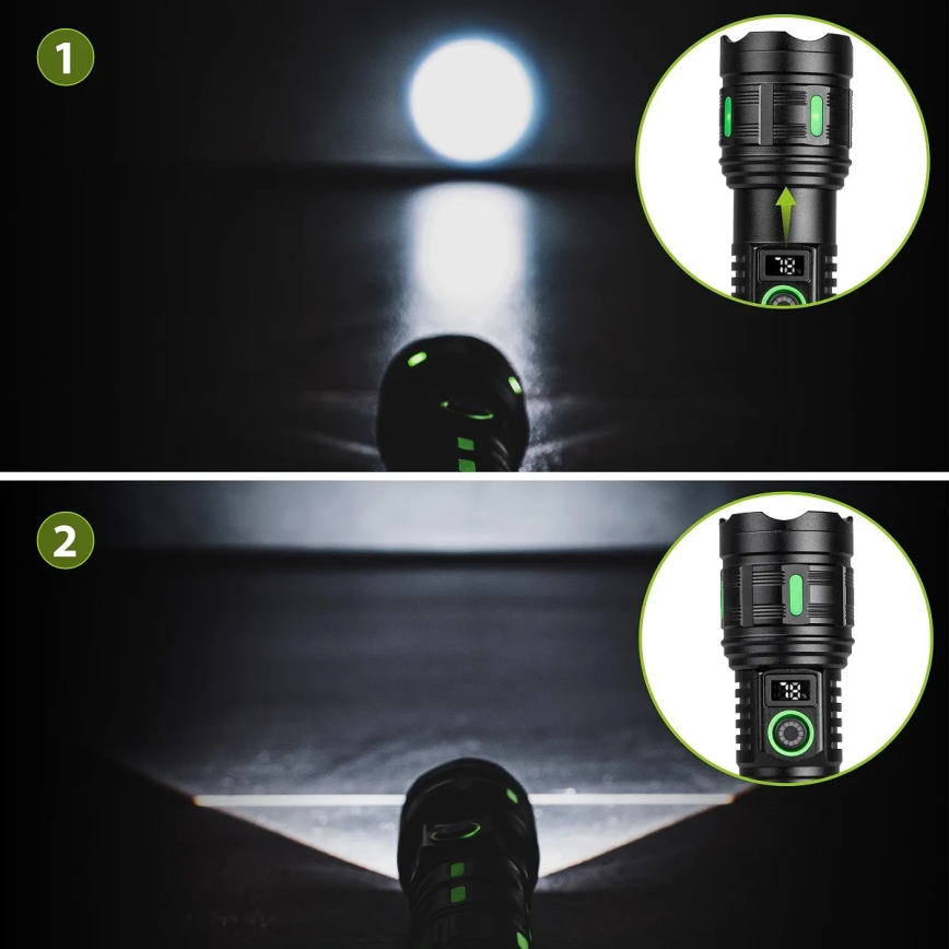 Dimbare oplaadbare LED-lamp met powerbankfunctie LED/20W/5V IP44 1200 lm 5000 mAh