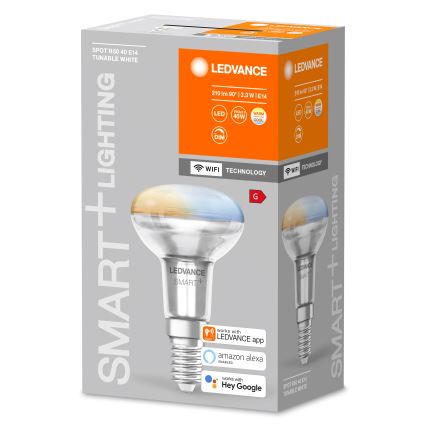 Dimbare LED-reflectorlamp SMART+ R50 E14/3,3W/230V 2700-6500K Wi-Fi - Ledvance