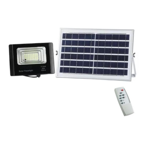 Dimbare Solar LED Schijnwerper LED/12W/3,2V 4000K IP65 + afstandsbediening