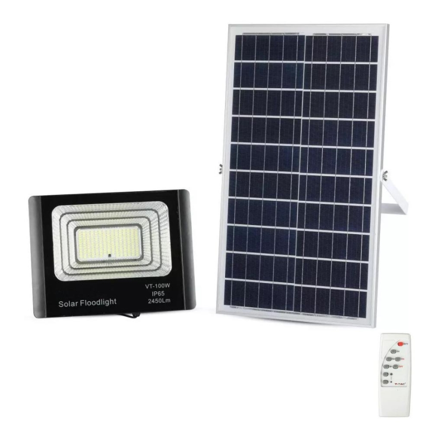 Dimbare Solar LED Schijnwerper LED/35W/10V 6000K IP65 + afstandsbediening