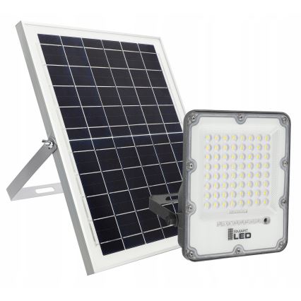 Dimbare LED-zonneschijnwerper LED/100W/3,2V 5000K 10500 mAh IP65 zwart + afstandsbediening
