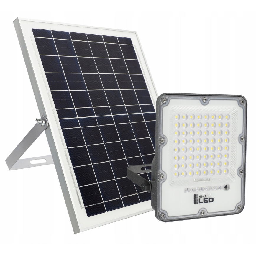 Dimbare LED-zonneschijnwerper LED/100W/3,2V 5000K 10500 mAh IP65 zwart + afstandsbediening