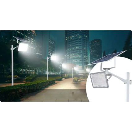Dimbare LED-zonneschijnwerper LED/150W/3,2V 5000K 15000 mAh IP65 zwart + afstandsbediening