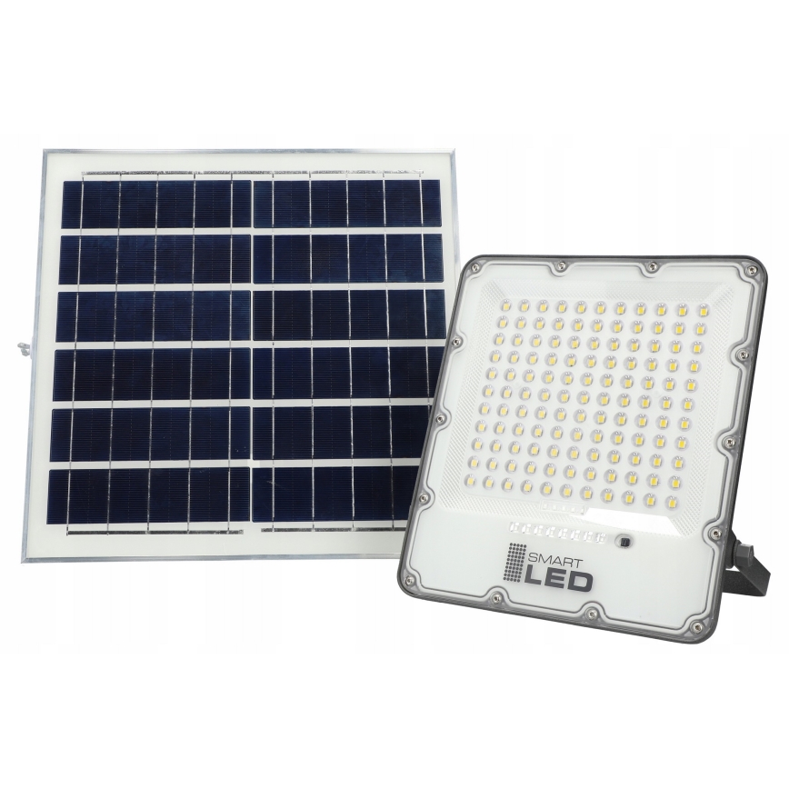 Dimbare LED-zonneschijnwerper LED/150W/3,2V 5000K 15000 mAh IP65 zwart + afstandsbediening