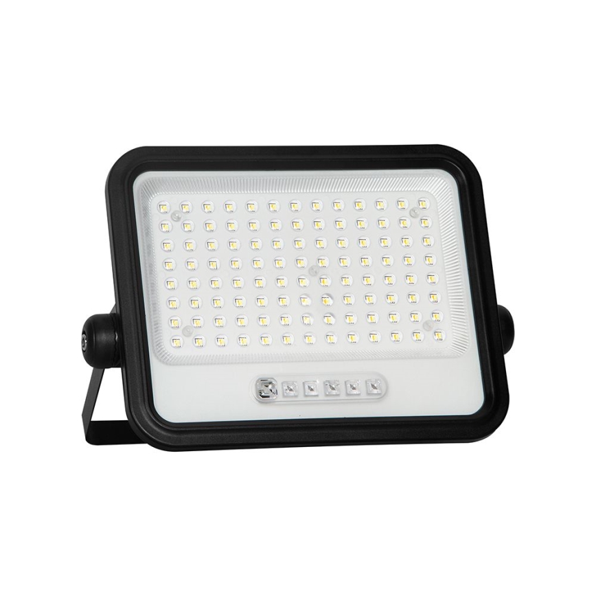 Dimbare LED-zonne-schijnwerper LED/200W/3,2V 2000-8000K IP65 10000 mAh zwart + afstandsbediening