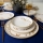 Dinerservies 18-delig crème/goud/keramiek