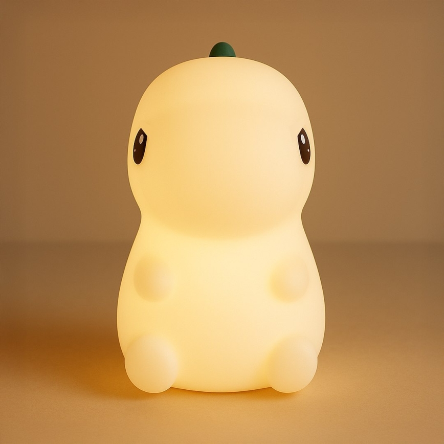 Veilleuse tactile rechargeable LED RGBW dimmable pour enfants DINO LED/1W/5V 1200 mAh