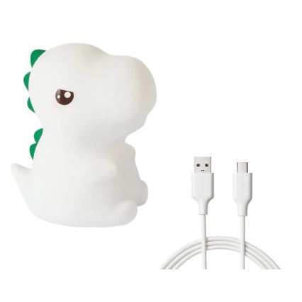 Veilleuse tactile rechargeable LED RGBW dimmable pour enfants DINO LED/1W/5V 1200 mAh