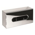 Distributeur de mouchoirs 25x13 cm inox/argenté