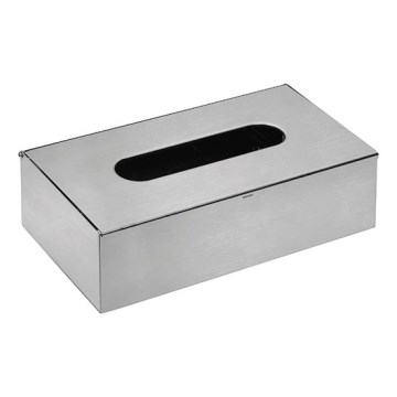 Distributeur de mouchoirs en papier inox/chrome mat