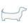 DOG LED Tafel Lampe 12W Blauw