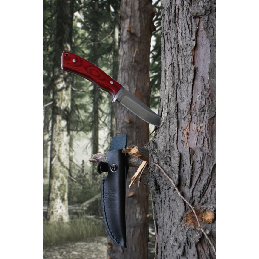 Dolk met leren schede 21 cm