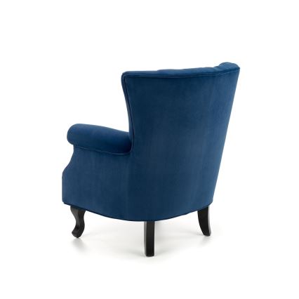 Donkerblauwe fauteuil CLARUS