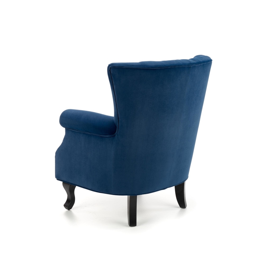 Donkerblauwe fauteuil CLARUS