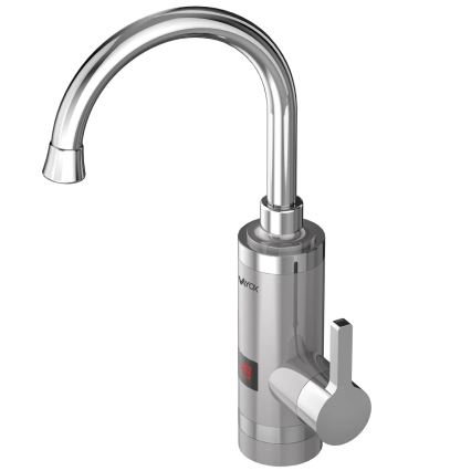 Doorstroomwaterverwarmer met LED scherm 3000W/230V IPX4 roestvrij