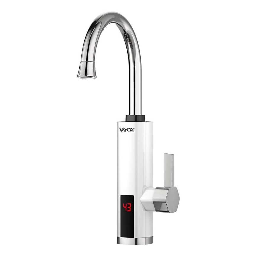 Doorstroomwaterverwarmer met LED scherm 3000W/230V IPX4 wit