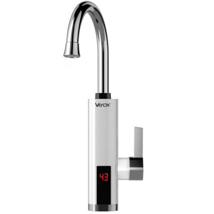 Doorstroomwaterverwarmer met LED scherm 3000W/230V IPX4 wit