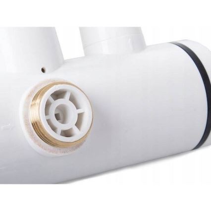 Doorstroomwaterverwarmer met sproeier en LCD scherm 3000W/230V IPX4 wit