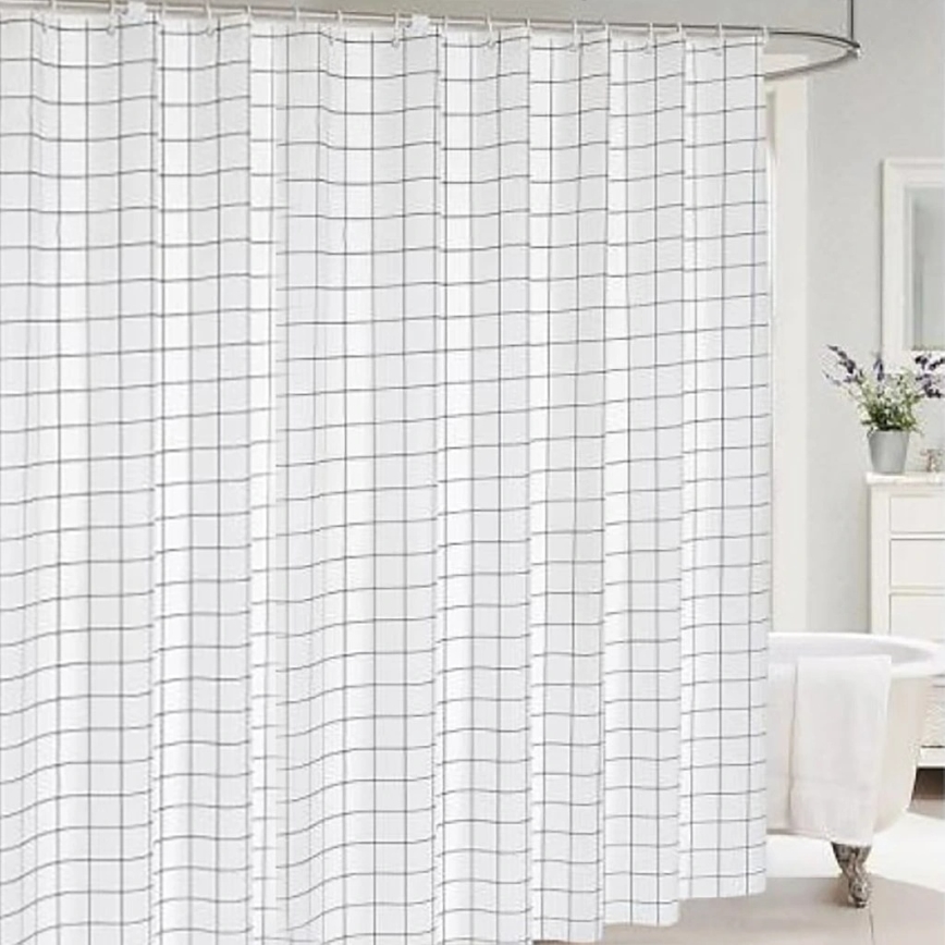 Douche gordijn TORO EASY 178x199 cm wit/zwart