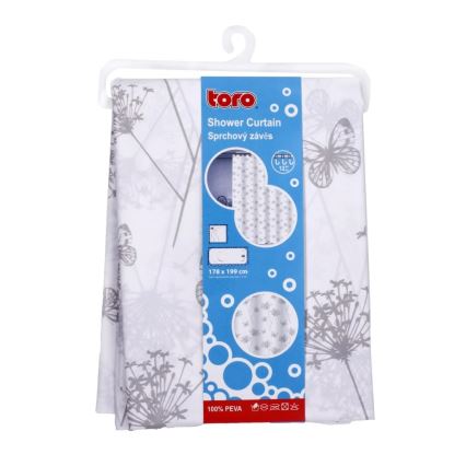 Douche gordijn TORO PREMIUM 178x199 cm bloemen