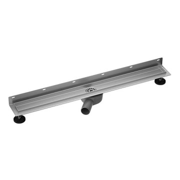 Douchegoot 94x10 cm zilver/grijs