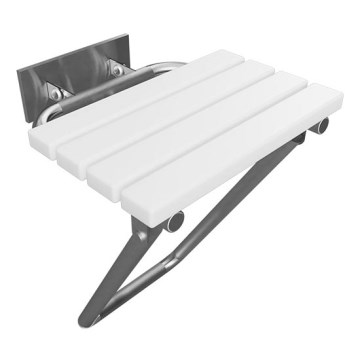 Douchezitje 44x46 cm RVS/zilver