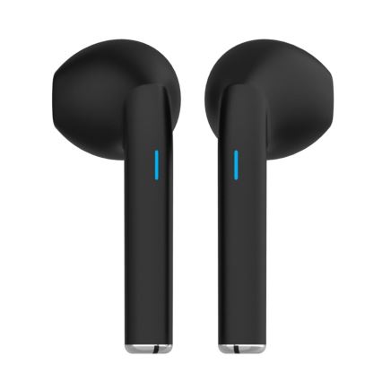 Draadloos earphones met een microfoon zwart 200 mAh + 2x  30 mAh